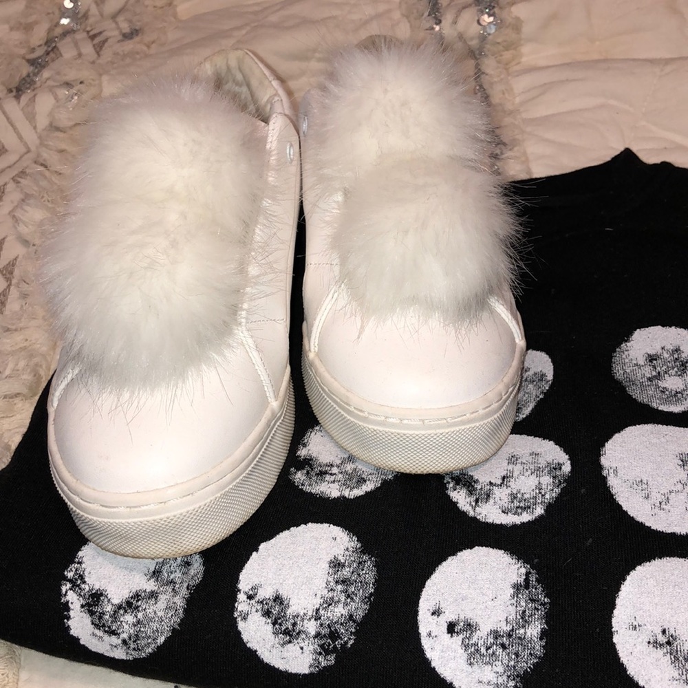SAM EDELMAN faux fur sneakers